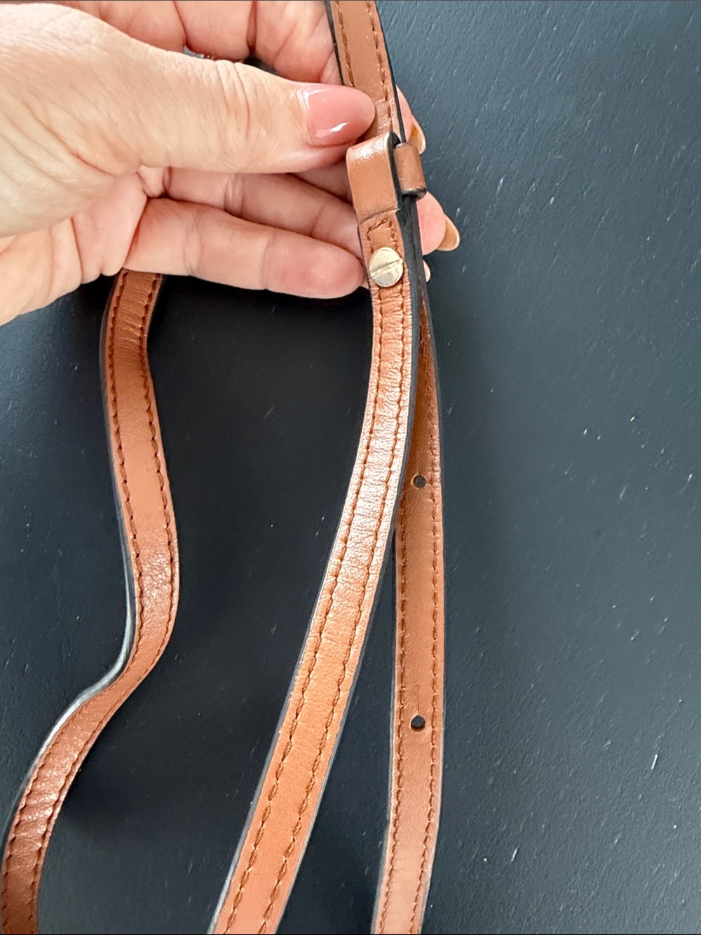 See By Chloe Tan Leather Crossbody with Signature Ring Detail - Picture 9 of 13